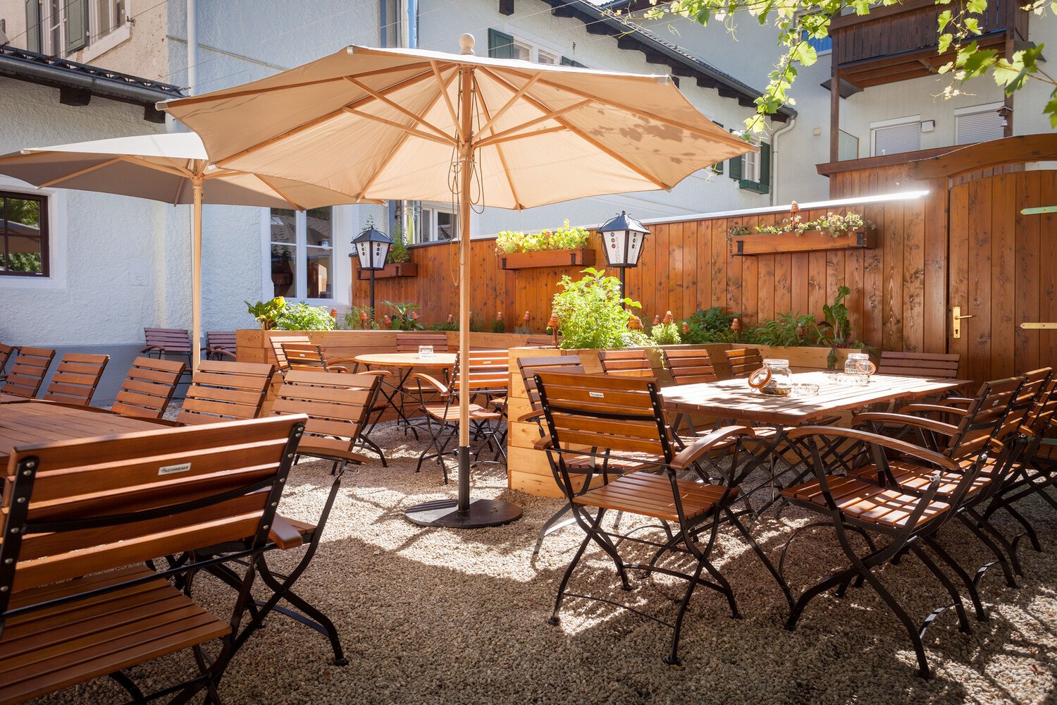 Der Gastgarten des Gasthauses befindet sich ebenfalls in einem Top-Zustand. © Gasthaus Eisenwerk