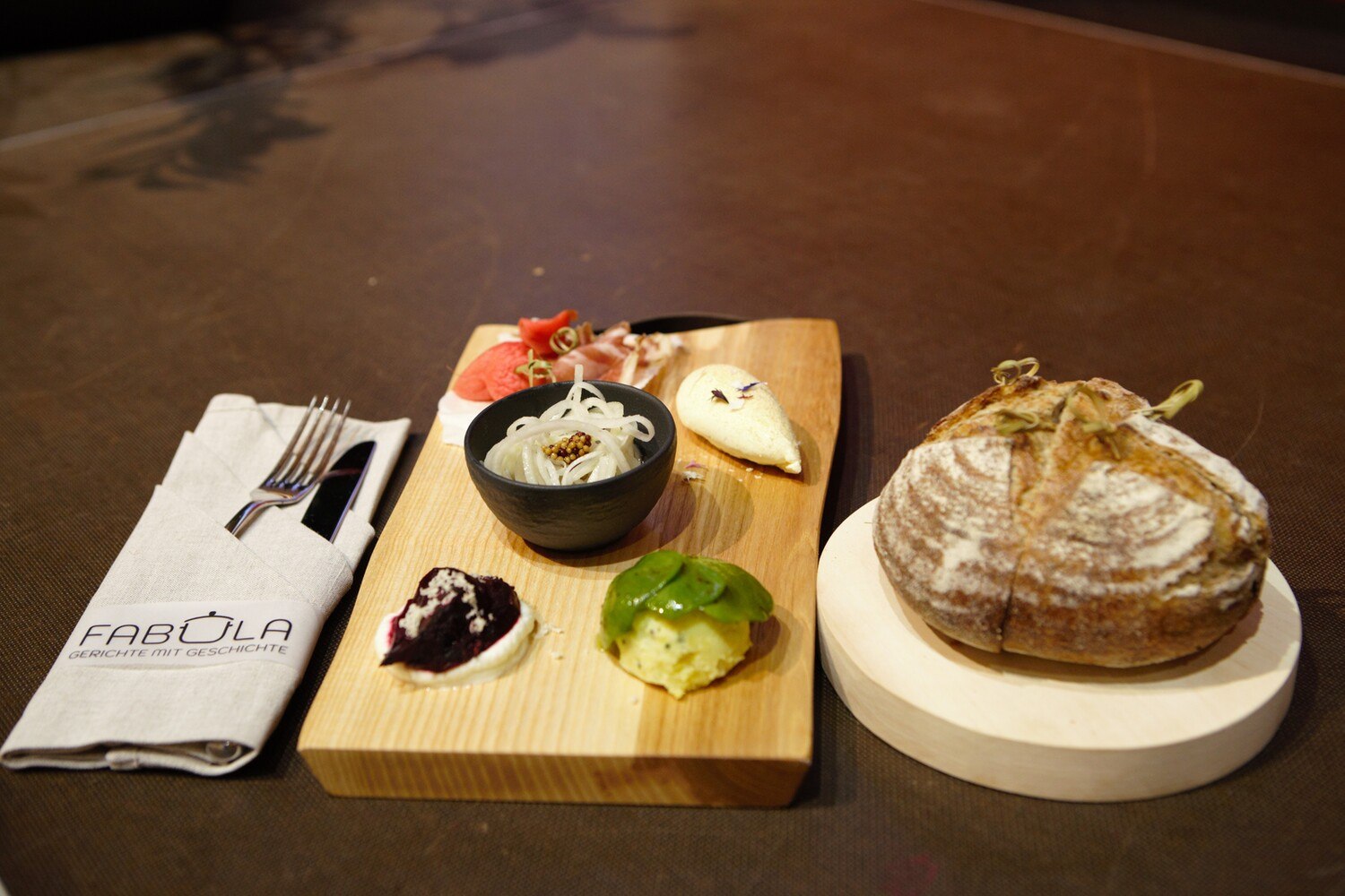 So geht Brettljause: Amuse Bouche des Siegerteams, das nur noch vom Konzept selbst getoppt wurde.  © Alexander Grübling