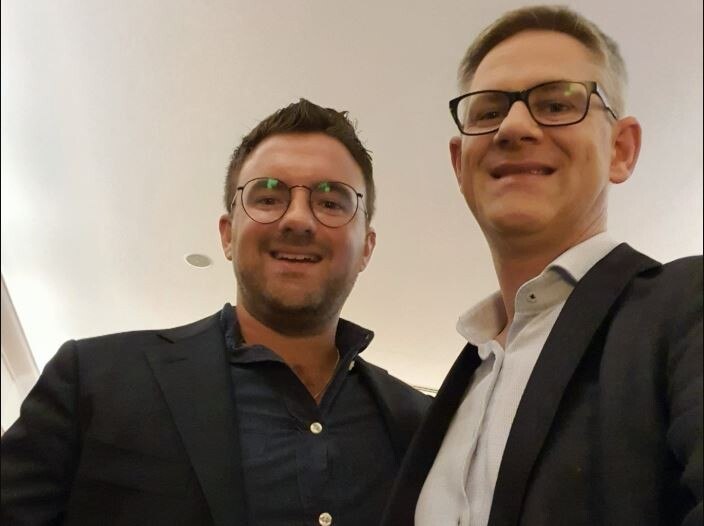 Master Sommelier Pierre-Marie Pattieu mit Weingutsleiter Wolfgang Hamm © Weingut Stift Klosterneuburg