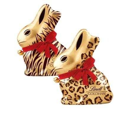 Die Osterhasen von Lindt als Raubtiere.