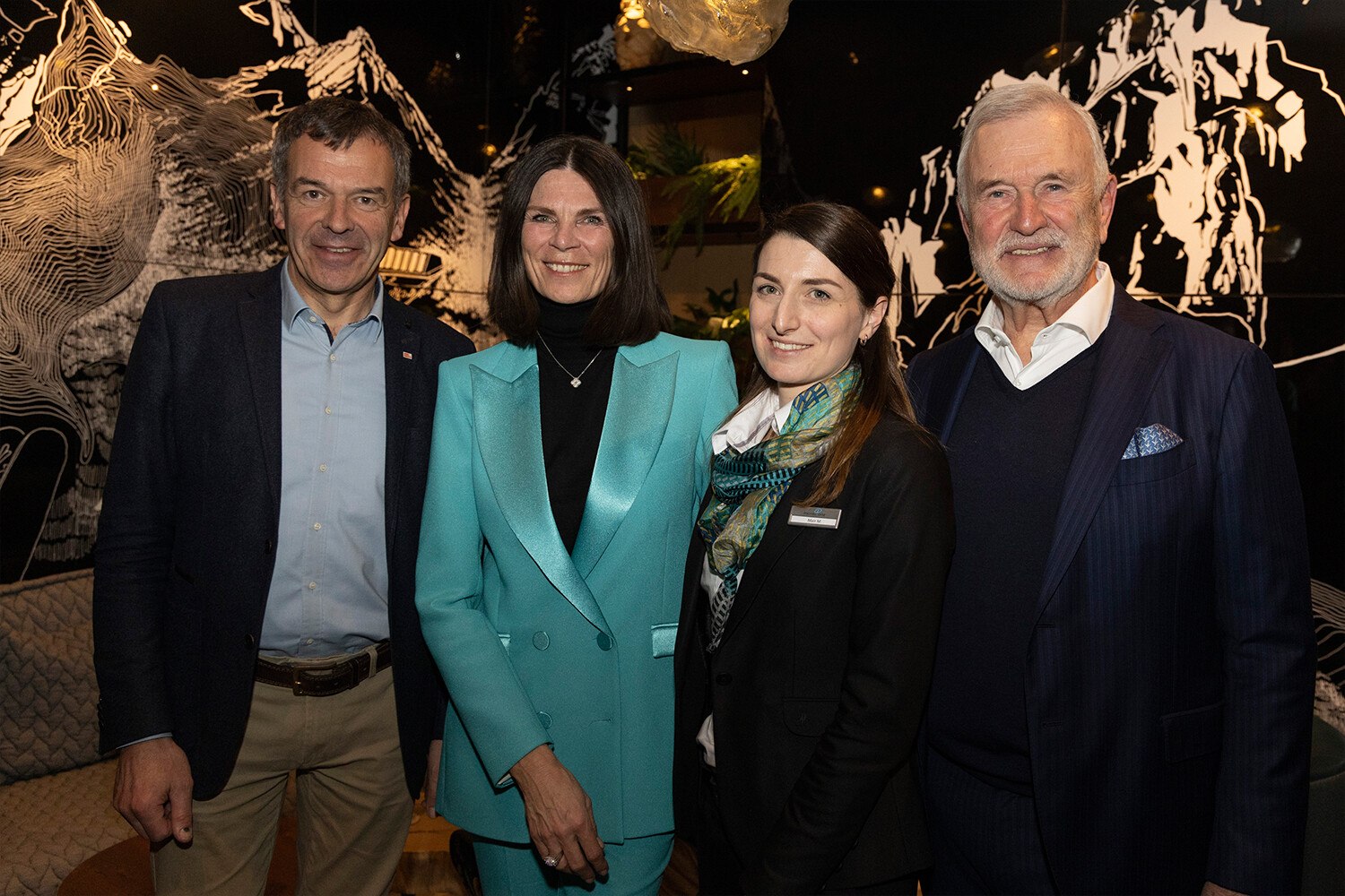 v.l.n.r.: Georg Willi, Ursula Schelle-Müller, Michaela Mair, Dieter Müller © Motel One